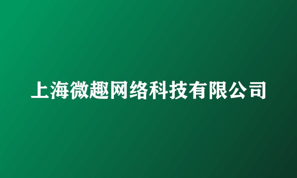 上海微趣网络科技有限公司