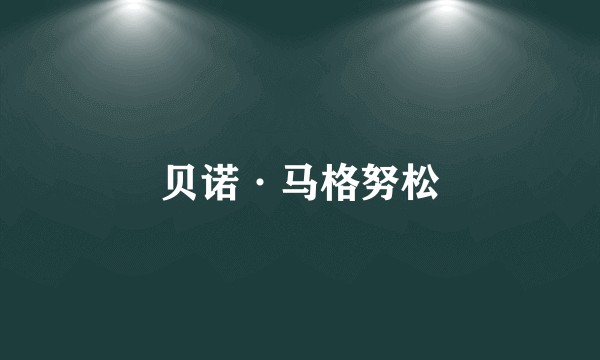 贝诺·马格努松
