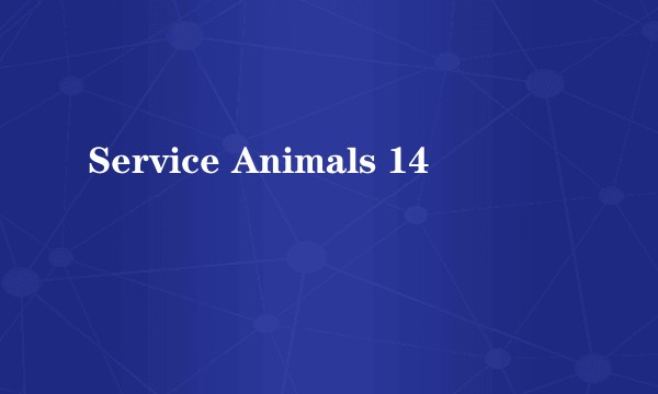 Service Animals 14