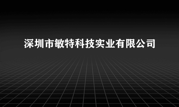 深圳市敏特科技实业有限公司