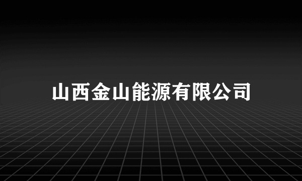 山西金山能源有限公司