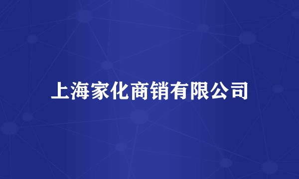 上海家化商销有限公司