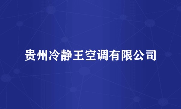 贵州冷静王空调有限公司