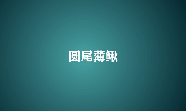 圆尾薄鳅