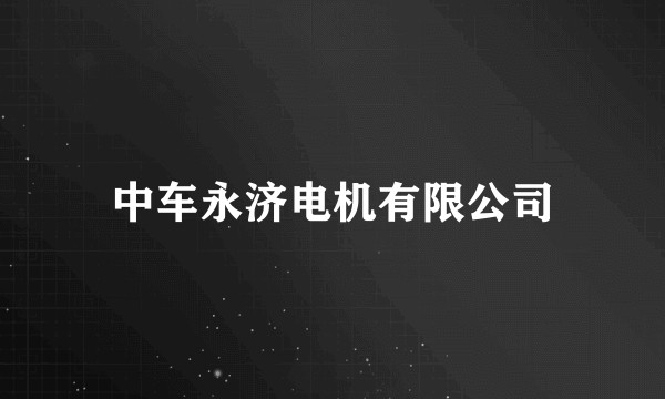 中车永济电机有限公司