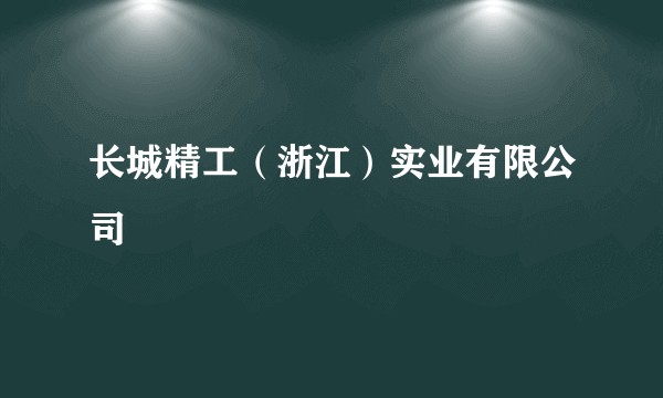 长城精工（浙江）实业有限公司