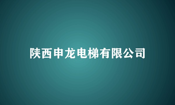 陕西申龙电梯有限公司
