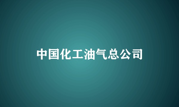 中国化工油气总公司
