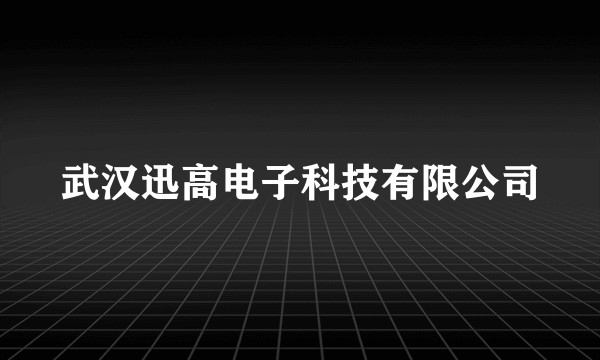 武汉迅高电子科技有限公司