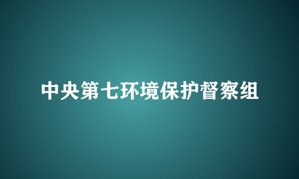 中央第七环境保护督察组