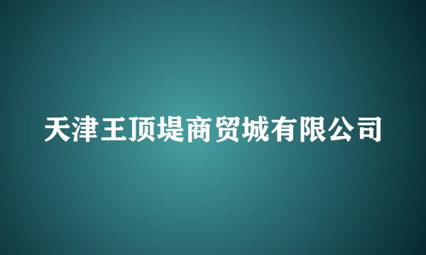 天津王顶堤商贸城有限公司