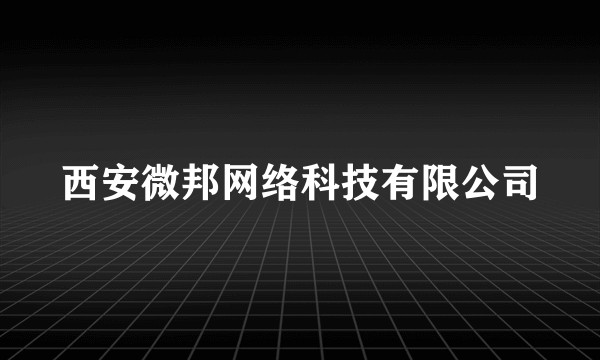 西安微邦网络科技有限公司