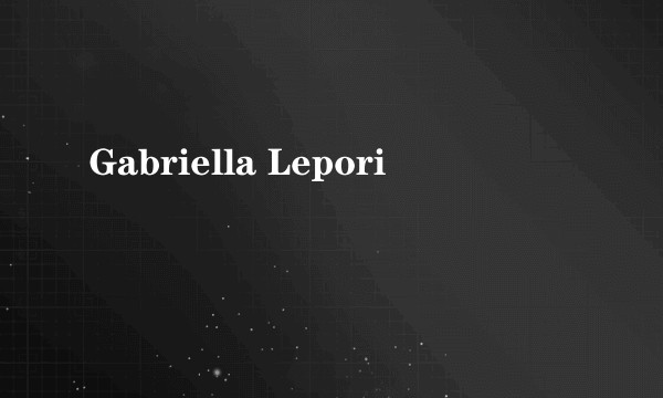 Gabriella Lepori