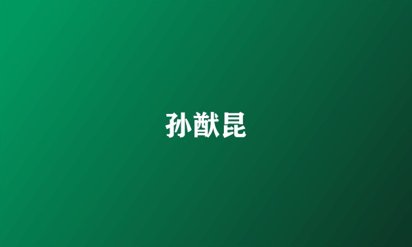 孙猷昆