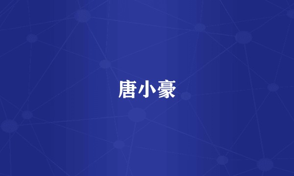 唐小豪