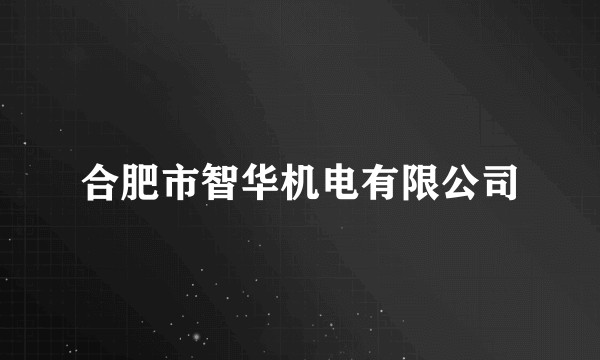 合肥市智华机电有限公司