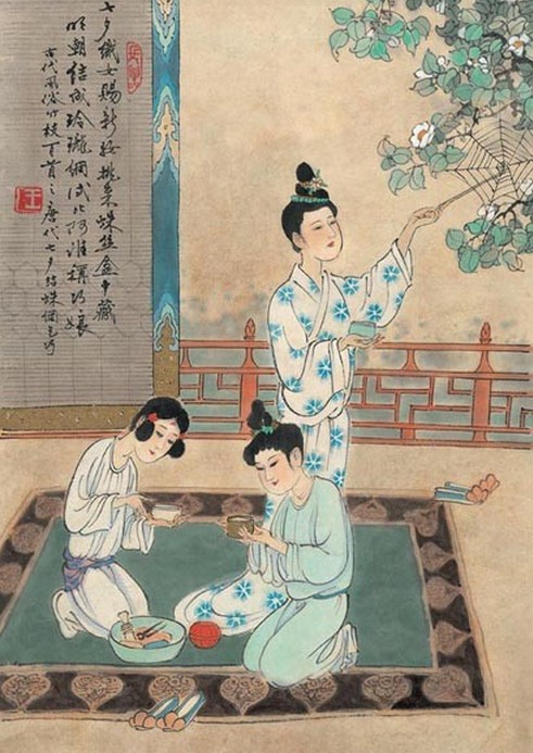 蛛丝乞巧