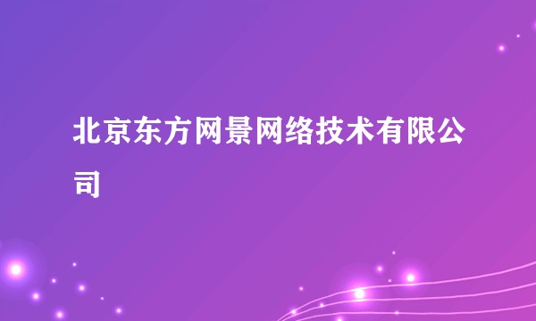 北京东方网景网络技术有限公司