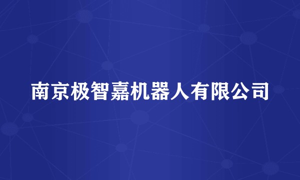 南京极智嘉机器人有限公司