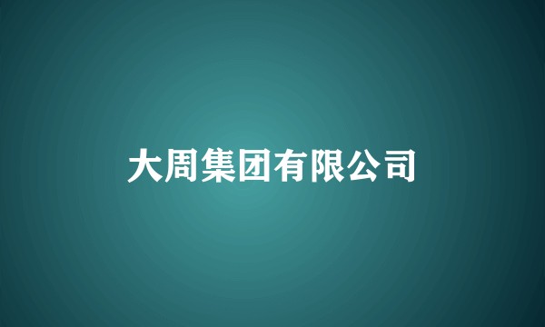 大周集团有限公司