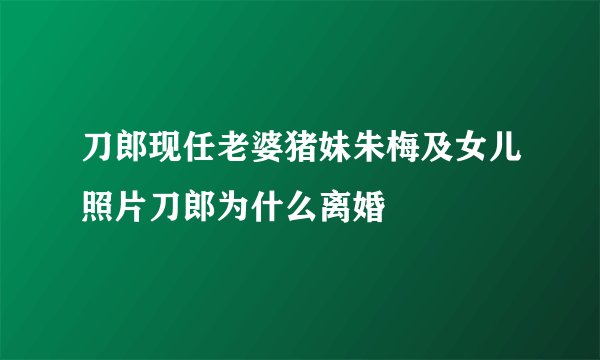 刀郎现任老婆猪妹朱梅及女儿照片刀郎为什么离婚