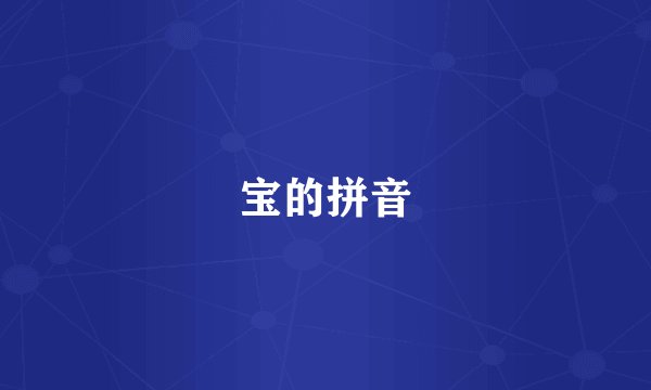 宝的拼音
