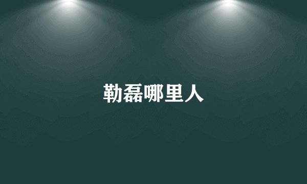 勒磊哪里人