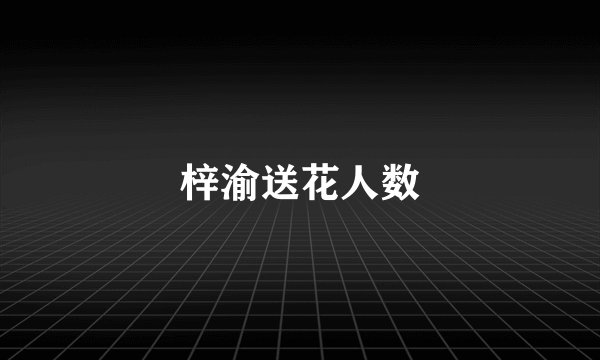 梓渝送花人数