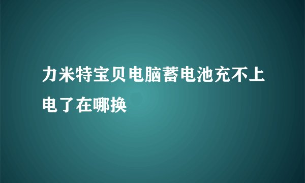 力米特宝贝电脑蓄电池充不上电了在哪换