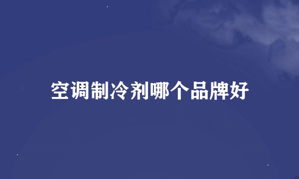 空调制冷剂哪个品牌好