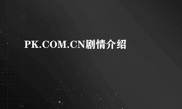 PK.COM.CN剧情介绍