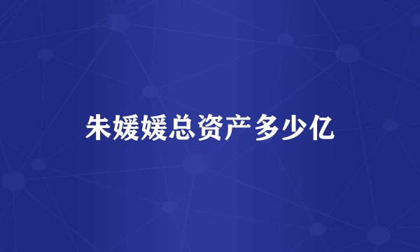 朱媛媛总资产多少亿