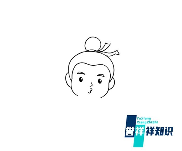 如何画卡通牛郎的简笔画