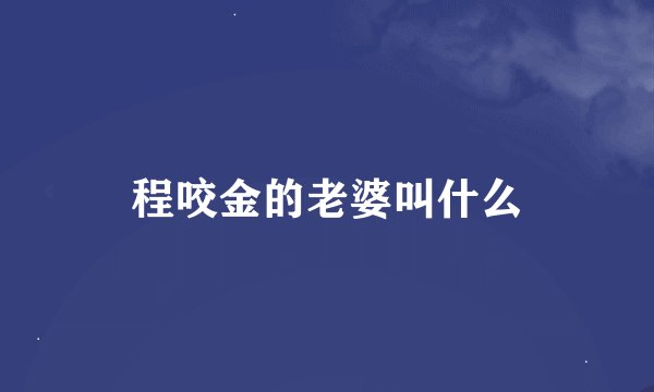 程咬金的老婆叫什么