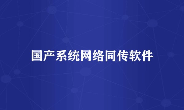 国产系统网络同传软件