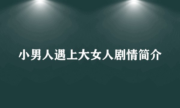 小男人遇上大女人剧情简介