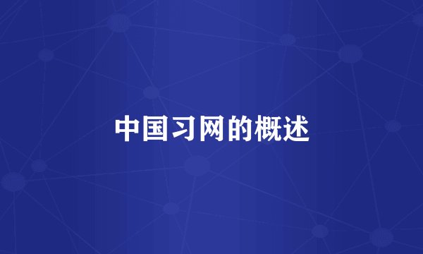 中国习网的概述
