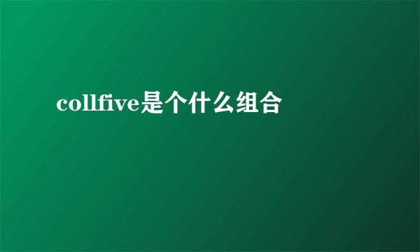 collfive是个什么组合