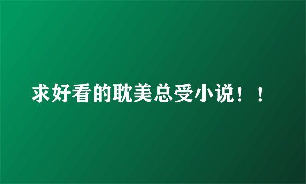 求好看的耽美总受小说！！