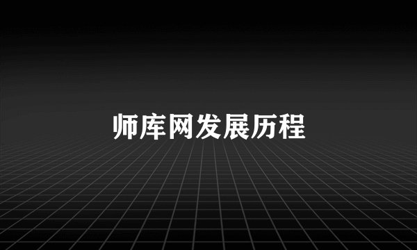 师库网发展历程