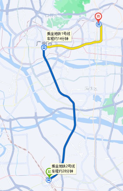 广州东站离广州南站有多远?