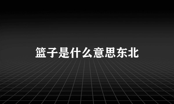 篮子是什么意思东北
