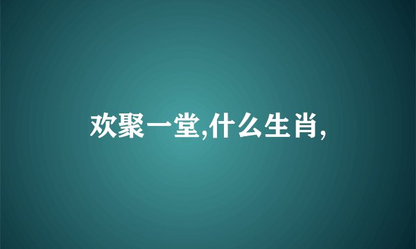 欢聚一堂,什么生肖,