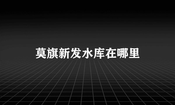 莫旗新发水库在哪里
