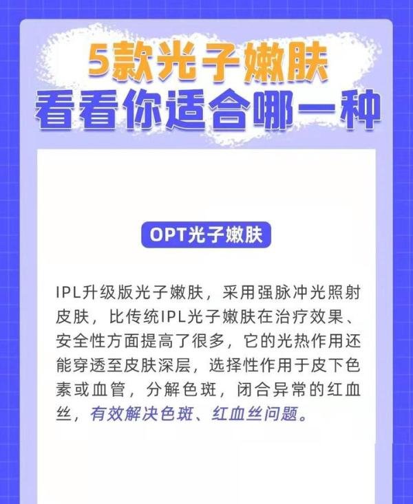 市面上5种光子嫩肤,IPL、 OPT、DPL、 M22 、BBL 到底有什么区别?
