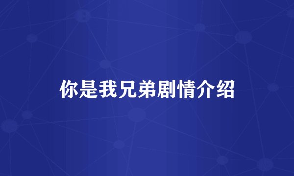 你是我兄弟剧情介绍