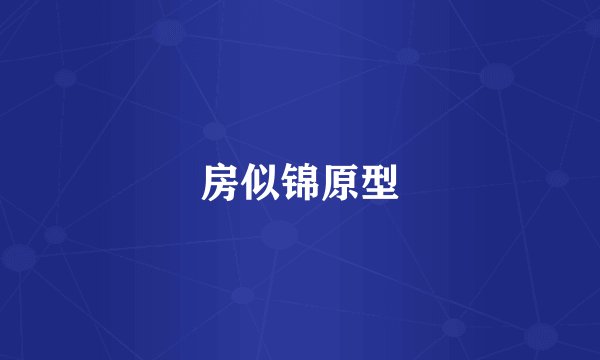 房似锦原型