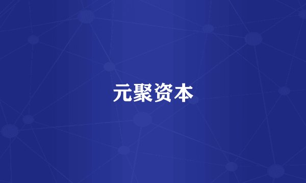 元聚资本