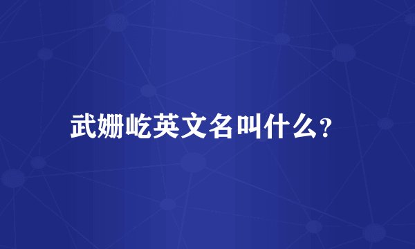 武姗屹英文名叫什么？