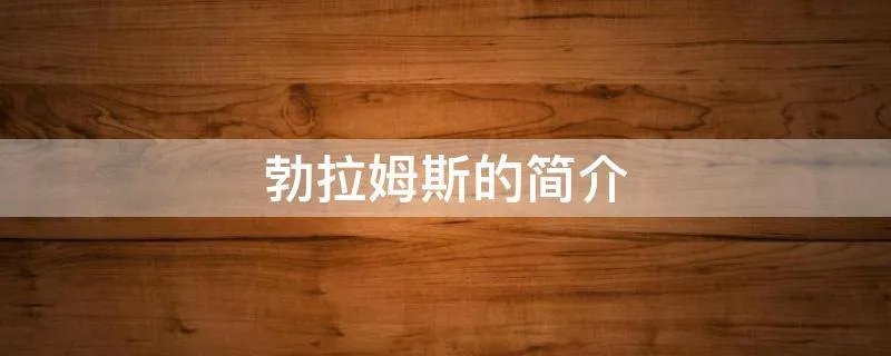 勃拉姆斯的简介